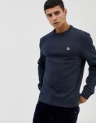 Original Penguin Icon Logo Sweatshirt In Navy - Navy