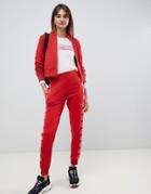 Karl Lagerfeld Logo Track Pants - Red