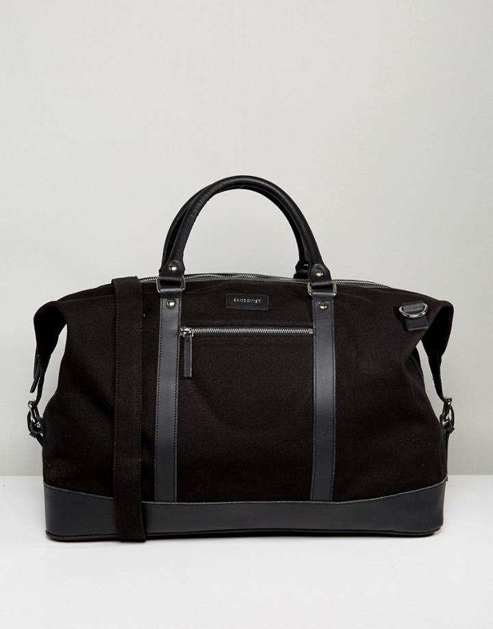 Sandqvist Jordan Carryall In Organic Cotton - Black