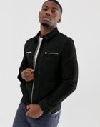 Barneys Originals Real Suede Worker Jacket-black