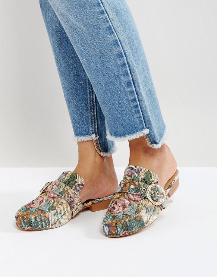 Asos Magnolia Embellished Mules - Multi