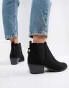 New Look Western Flat Boot - Black