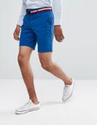 Tommy Hilfiger Belted Chino Shorts - Blue