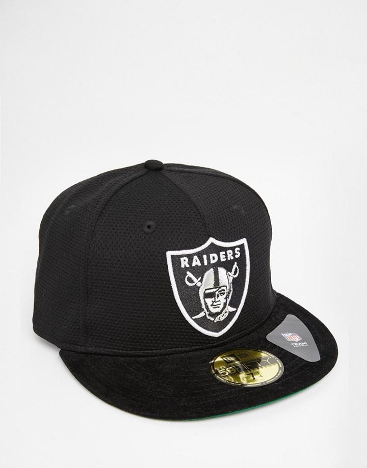 New Era 59 Fifty Cap Fitted La Raiders - Black