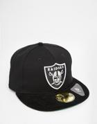 New Era 59 Fifty Cap Fitted La Raiders - Black