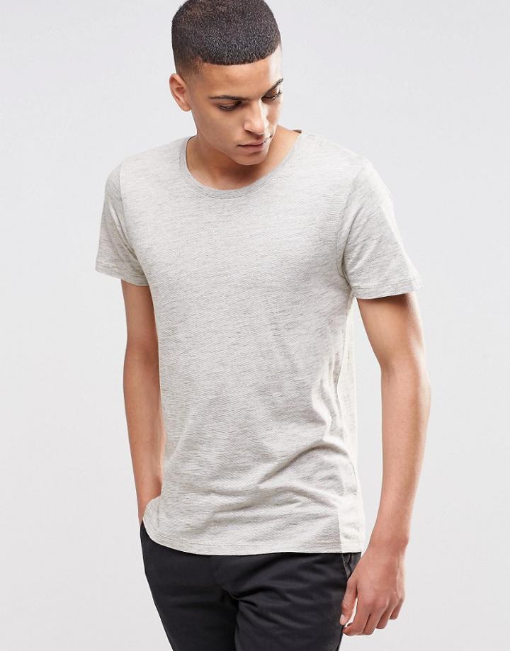 Selected Homme Melange T-shirt - Khaki
