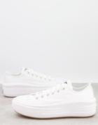 Converse Chuck Taylor All Star Move Ox Canvas Sneakers In White Mono