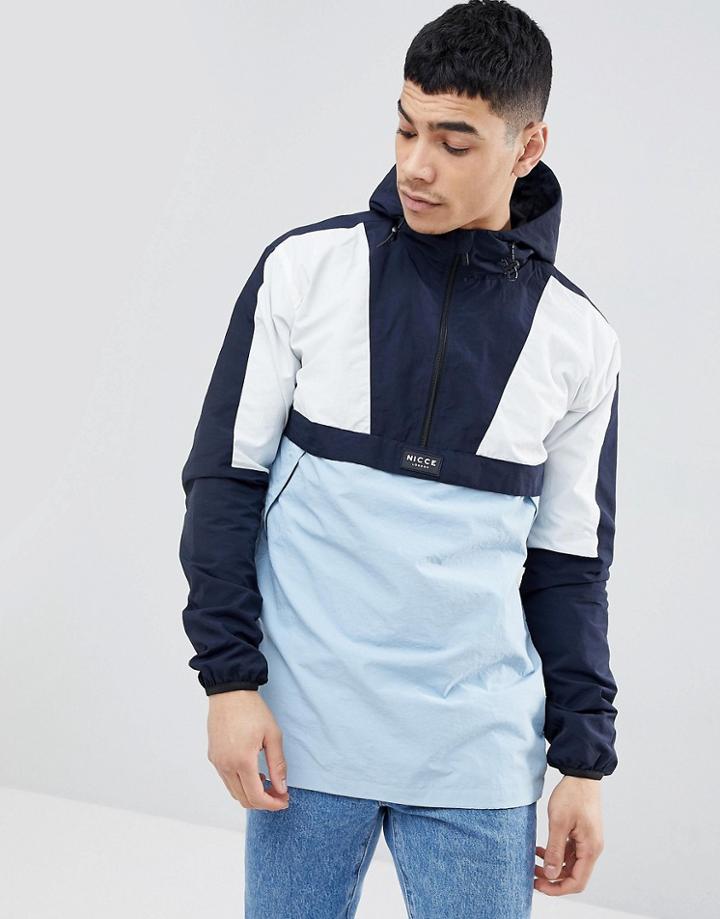 Nicce London Overhead Retro Jacket - Navy