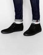 Fred Perry Byron Mid Suede Sneakers - Black