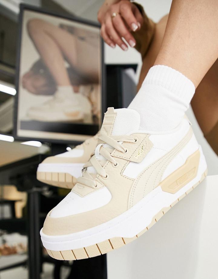 Puma Cali Dream Sneakers In White And Beige