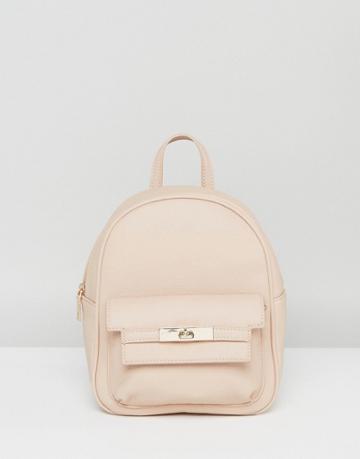 Melie Bianco Vegan Leather Mini Backpack - Cream