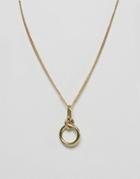 Made Chain Pendant Necklace - Gold
