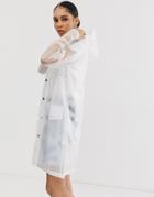 Rains Hooded Waterproof Coat-no Color