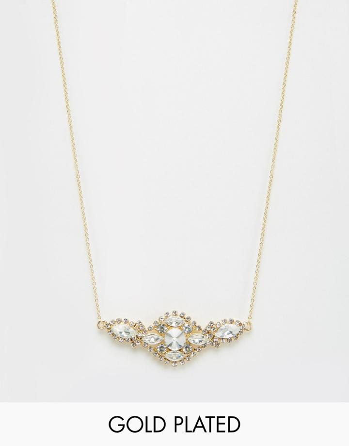 Neve & Eve Jewel Necklace - Nude