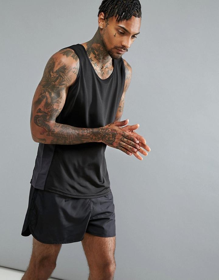 Threadbare Active Gym Tank - Black
