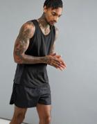 Threadbare Active Gym Tank - Black