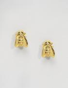 Bill Skinner Gold Plated Micro Bee Earrings - Gold