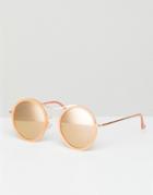 Jeepers Peepers Round Sunglasses In Tan - Brown