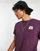 Ripndip Lord Nermal Pocket T-shirt In Grape Purple