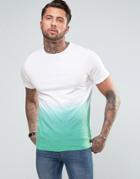 Another Influence Ombre Fade Out T-shirt - Green