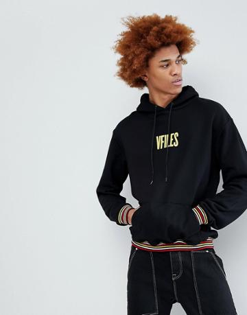 Vfiles Logo Hoodie - Black
