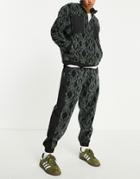 Crooked Tongues Fleece Camo Patch Sweatpants In Multi - Part Of A Set