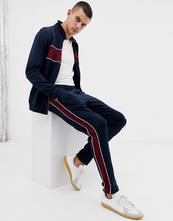 Selected Homme Tracksuit Sweatpants In Slim Fit-navy