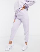 Asos Design Tonal Two-piece Oversized Jogger In Lilac-purple