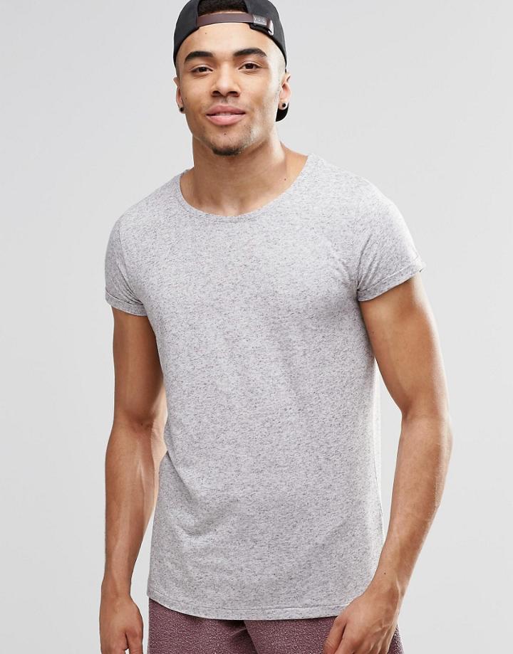 Jack & Jones Premium Melange T-shirt - Light Gray Melange