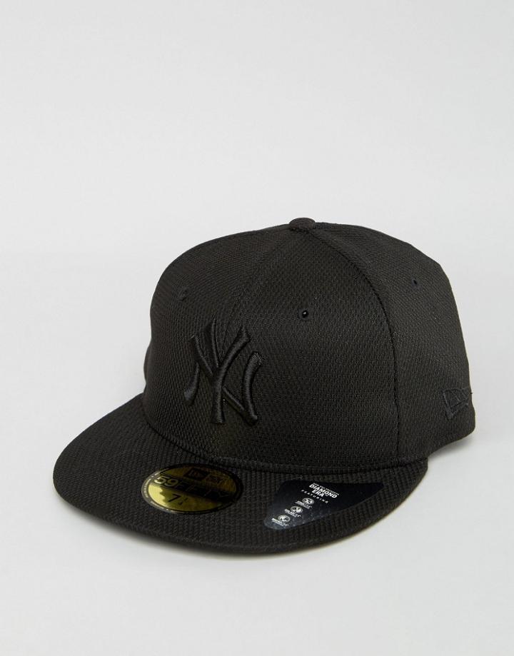 New Era 59fifty Cap Fitted Ny Yankees Diamond Era - Black