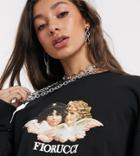 Fiorucci Vintage Angels Sweatshirt In Black