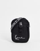 Karl Kani Signature Tape Messenger Bag In Black