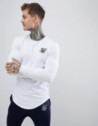 Siksilk Long Sleeve T-shirt In White - White