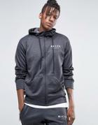 Nicce London Lux Zip Up Hood - Black