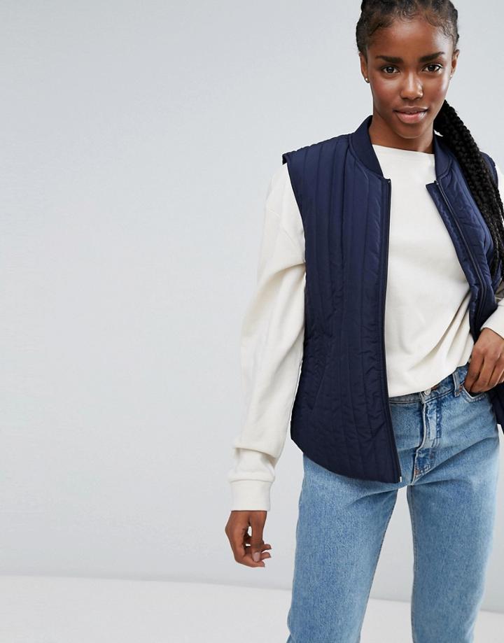 B.young Quilted Vest - Navy