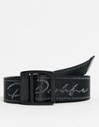 River Island Woven Belt With Prolific Print In Black