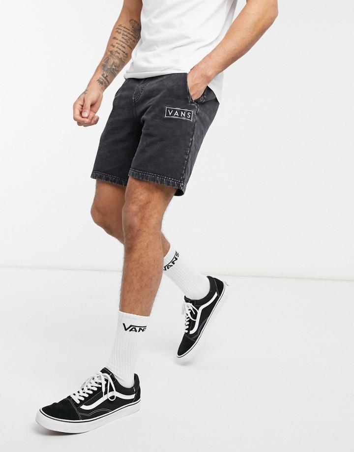 Vans Easy Wash Fleece Shorts In Black