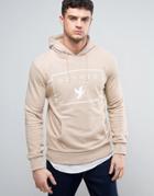 Devote Hoodie In Stone With Logo - Beige