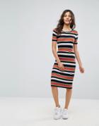 Oeuvre Stripe Dress - Red