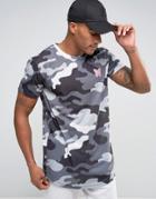 Good For Nothing T-shirt In Camo - Gray