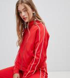 New Look Piped Ring Pull Sweat Top Two-piece - Red