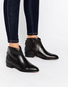 Dune Pearcey Back Zip Low Boots - Black