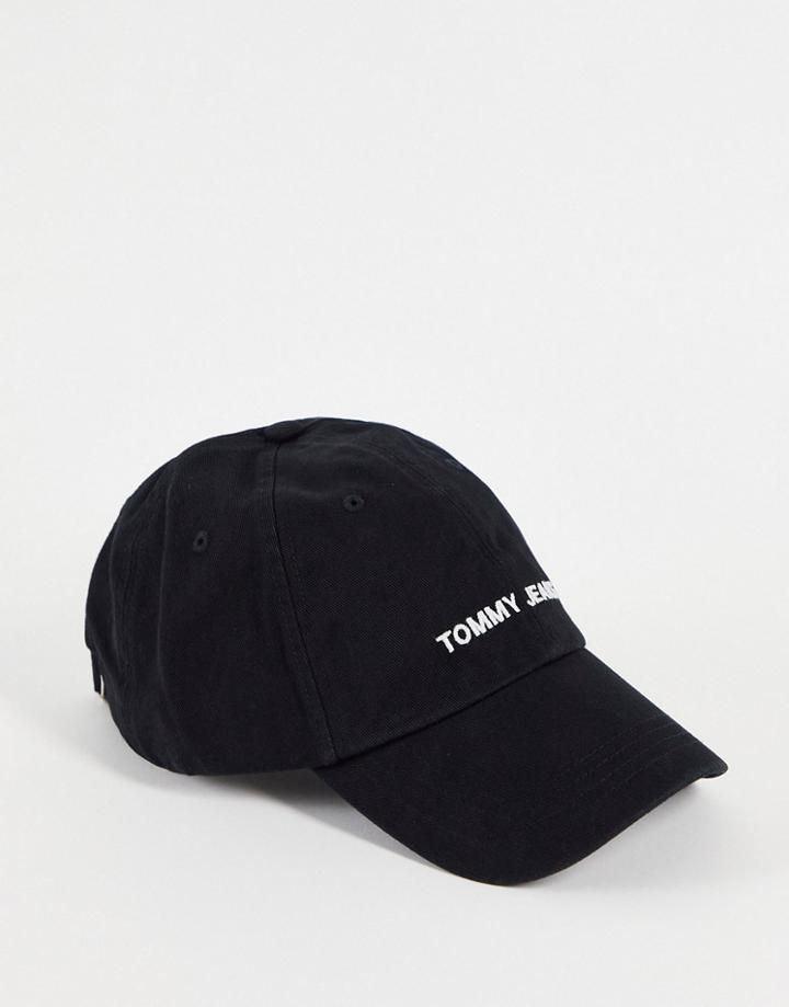 Tommy Jeans Tjm Sport Cap In Black