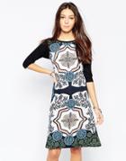 Your Eyes Lie Treasure Box Swing Dress - Multi