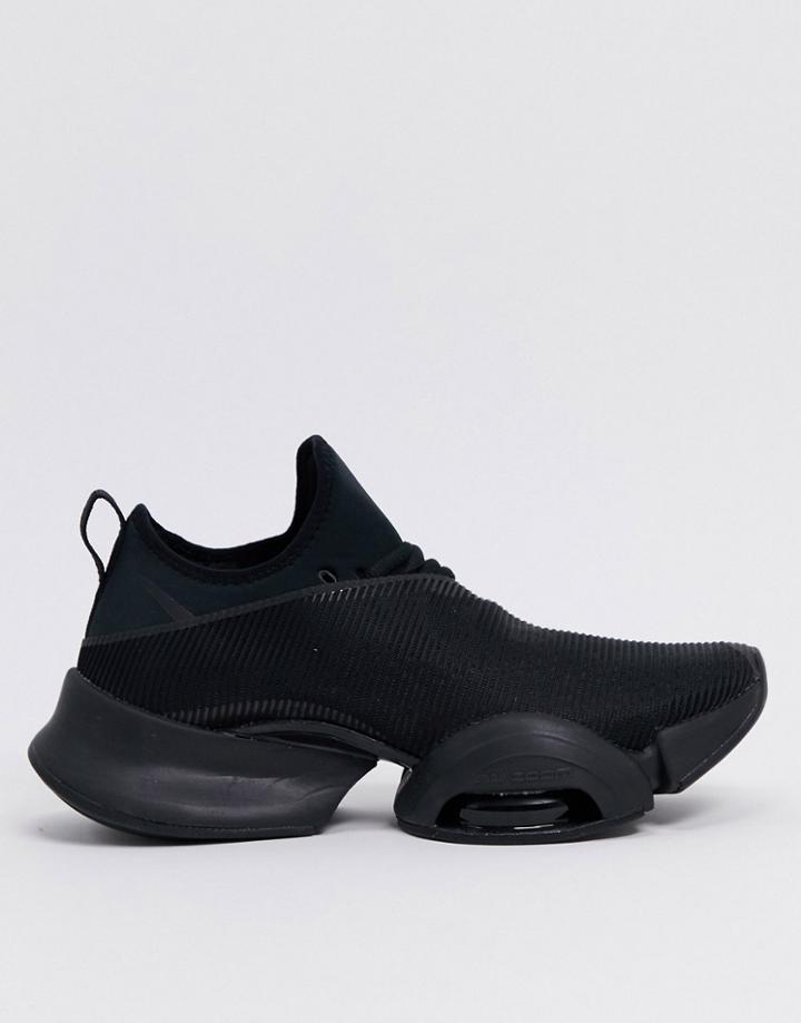 Nike Training Air Zoom Superrep Sneakers In Triple Black
