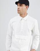 Penfield Adelanto Overhead Shirt Kangaroo Pocket In White - White