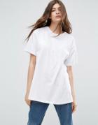 Asos Super Oversized Boyfriend T-shirt - White