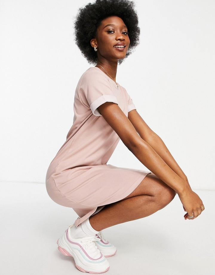 Jdy Mini T-shirt Dress In Pink