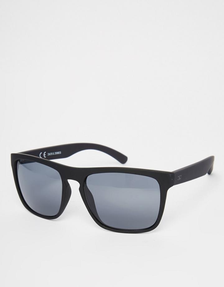 Jack & Jones Black Square Sunglasses - Black