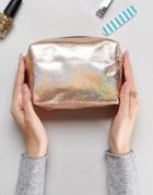 Asos Lifestyle Soft Hologram Makeup Bag - Multi